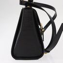 VALENTINO Hand Bag Leather 2way Black Gold Auth bs31010-4