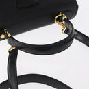 VALENTINO Hand Bag Leather 2way Black Gold Auth bs31010-7