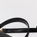 VALENTINO Hand Bag Leather 2way Black Gold Auth bs31010-14