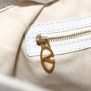 VALENTINO Tote Bag Leather White Gold Auth bs31012-18