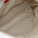 VALENTINO Tote Bag Leather White Gold Auth bs31012-11