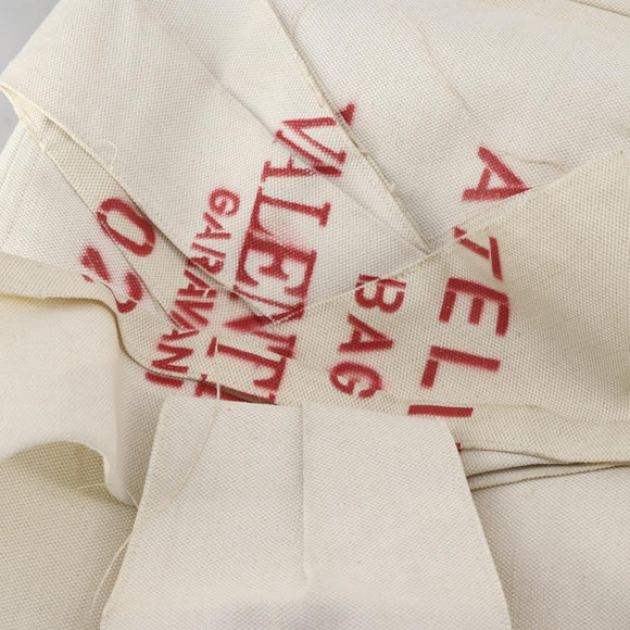 VALENTINO Tote Bag Canvas 2way White Auth bs31013
