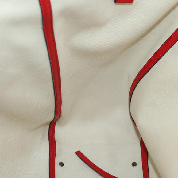 VALENTINO Tote Bag Canvas 2way White Auth bs31013