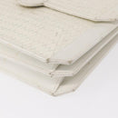 SAINT LAURENT Shoulder Bag Leather White Auth bs31016-11