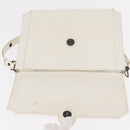 SAINT LAURENT Shoulder Bag Leather White Auth bs31016-15