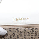 SAINT LAURENT Shoulder Bag Leather White Auth bs31016-16