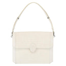 SAINT LAURENT Shoulder Bag Leather White Auth bs31016-2