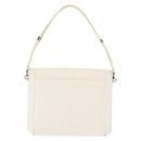 SAINT LAURENT Shoulder Bag Leather White Auth bs31016-3