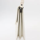 SAINT LAURENT Shoulder Bag Leather White Auth bs31016-4