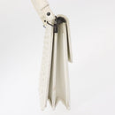 SAINT LAURENT Shoulder Bag Leather White Auth bs31016-5