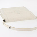 SAINT LAURENT Shoulder Bag Leather White Auth bs31016-6