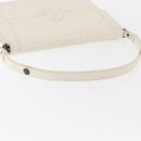 SAINT LAURENT Shoulder Bag Leather White Auth bs31016-7