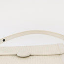 SAINT LAURENT Shoulder Bag Leather White Auth bs31016-8