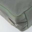 PRADA Tote Bag Nylon Khaki Silver Auth bs31017-11