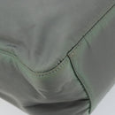 PRADA Tote Bag Nylon Khaki Silver Auth bs31017-13