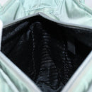 PRADA Tote Bag Nylon Khaki Silver Auth bs31017-19