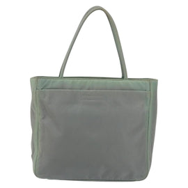 PRADA Tote Bag Nylon Khaki Silver Auth bs31017 - 0