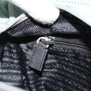 PRADA Tote Bag Nylon Khaki Silver Auth bs31017-20