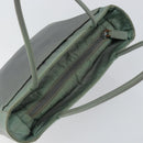 PRADA Tote Bag Nylon Khaki Silver Auth bs31017-6