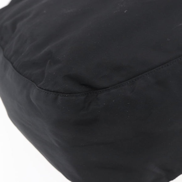 PRADA Shoulder Bag Nylon Black Silver Auth bs31018