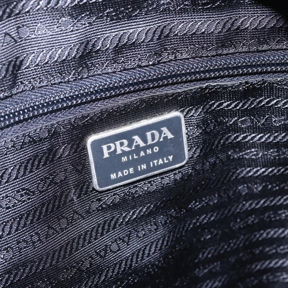 PRADA Shoulder Bag Nylon Black Silver Auth bs31018