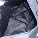 PRADA Shoulder Bag Nylon Black Silver Auth bs31018-20