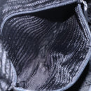 PRADA Shoulder Bag Nylon Black Silver Auth bs31018-22