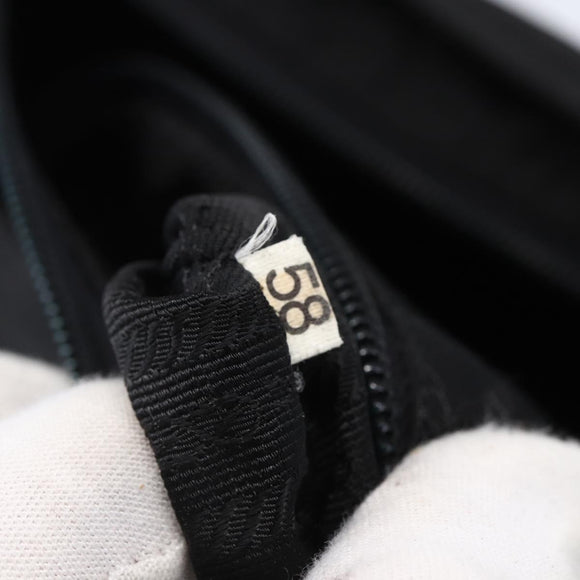 PRADA Shoulder Bag Nylon Black Silver Auth bs31018