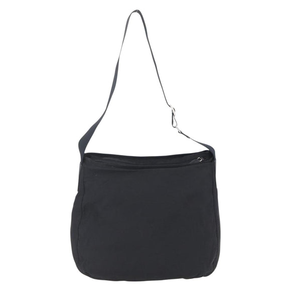 PRADA Shoulder Bag Nylon Black Silver Auth bs31018