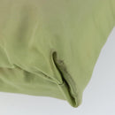 PRADA Tote Bag Nylon Khaki Silver Auth bs31019-13