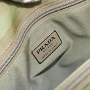 PRADA Tote Bag Nylon Khaki Silver Auth bs31019-16