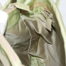 PRADA Tote Bag Nylon Khaki Silver Auth bs31019-19