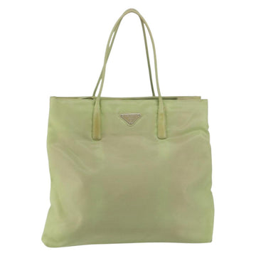 PRADA Tote Bag Nylon Khaki Silver Auth bs31019 - 0