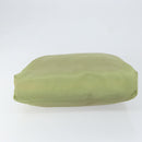 PRADA Tote Bag Nylon Khaki Silver Auth bs31019-9