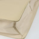 PRADA Shoulder Bag Nylon Leather Beige Auth bs31020-9