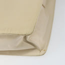 PRADA Shoulder Bag Nylon Leather Beige Auth bs31020-15