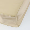 PRADA Shoulder Bag Nylon Leather Beige Auth bs31020-16