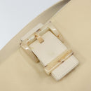 PRADA Shoulder Bag Nylon Leather Beige Auth bs31020-10