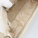 PRADA Shoulder Bag Nylon Leather Beige Auth bs31020-11