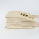 PRADA Shoulder Bag Nylon Leather Beige Auth bs31020-3