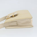 PRADA Shoulder Bag Nylon Leather Beige Auth bs31020-4