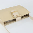 PRADA Shoulder Bag Nylon Leather Beige Auth bs31020-6