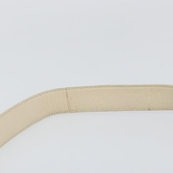 PRADA Shoulder Bag Nylon Leather Beige Auth bs31020