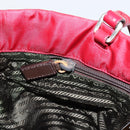 PRADA Tote Bag Nylon Red Silver Auth bs31021-21