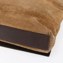 CELINE C Macadam Canvas Shoulder Bag Suede Beige Gold Auth bs31022-15