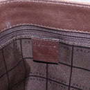 CELINE C Macadam Canvas Shoulder Bag Suede Beige Gold Auth bs31022-17