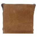 CELINE C Macadam Canvas Shoulder Bag Suede Beige Gold Auth bs31022-13