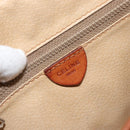 CELINE Macadam Canvas Shoulder Bag PVC Leather Brown Gold Auth bs31023-20