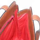 CELINE Shoulder Bag Leather Brown Gold Auth bs31024-18