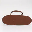 CELINE Shoulder Bag Leather Brown Gold Auth bs31024-5